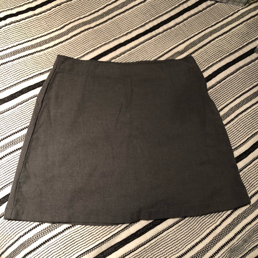 Grey Mini Skirt